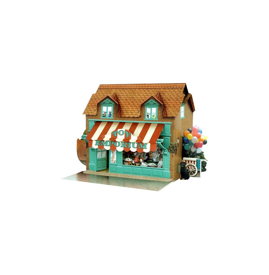 Maquette en carton 3D Pop-up Place de Santoro Maquette en carton 3D Pop-up Place de Santoro