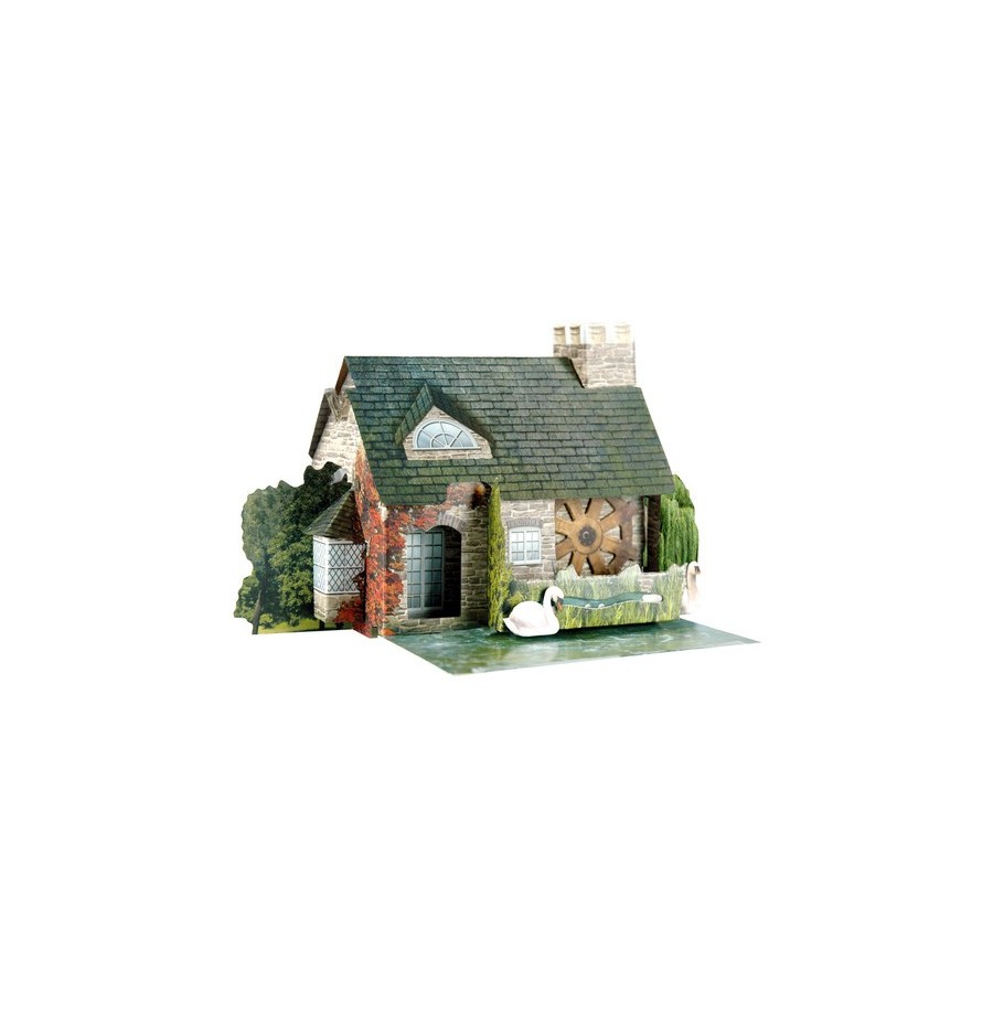 Maquette en carton 3D Pop-up Place de Santoro Maquette en carton 3D Pop-up Place de Santoro