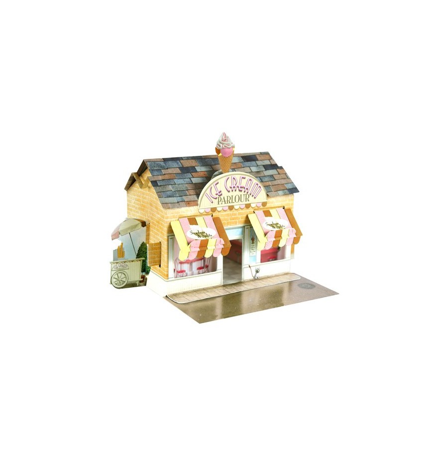 Maquette en carton 3D Pop-up Place de Santoro Maquette en carton 3D Pop-up Place de Santoro