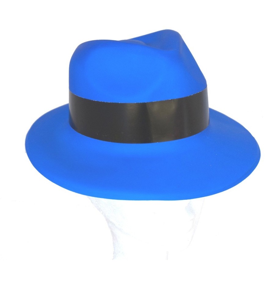 Chapeau gangster rose pvc