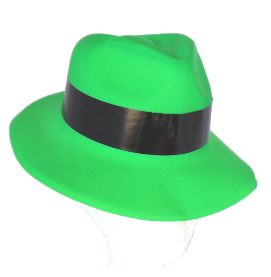 Chapeau gangster rose pvc