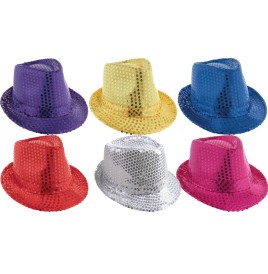 Borsalino avec Sequins  - Chapeaux  pas cher