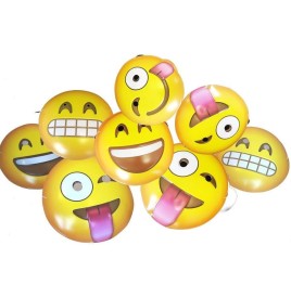 24 MASQUES EMOJI ASSORTIS 21X21cm