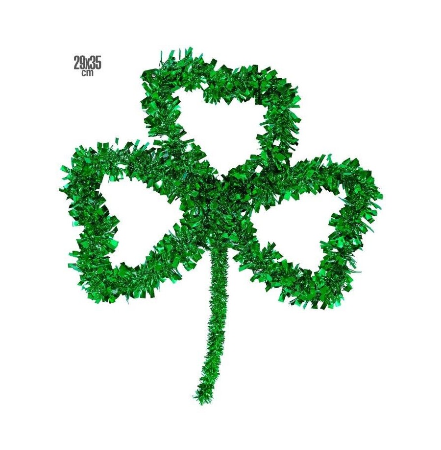 Décor Trèfle Saint Patrick 33X33 cm