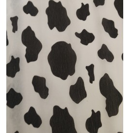 Feuille crépon imprimé vache 2m x 0.5