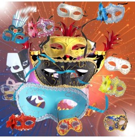 Lot Carnaval: masques et loups festifs