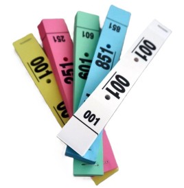 Carnet vestiaire avec trous  50 tickets