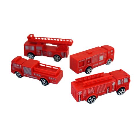 Camion pompier 9.5 cm rétrofriction