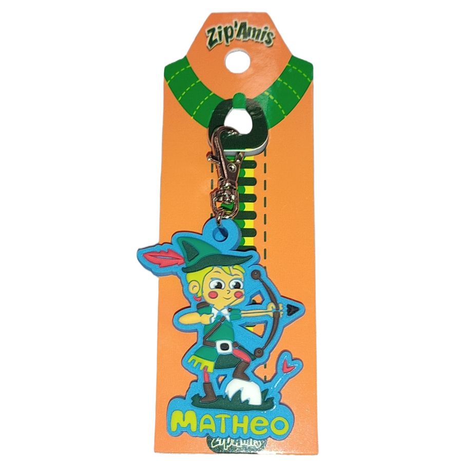 Porte-clés Zip'Amis Prénoms lettre M