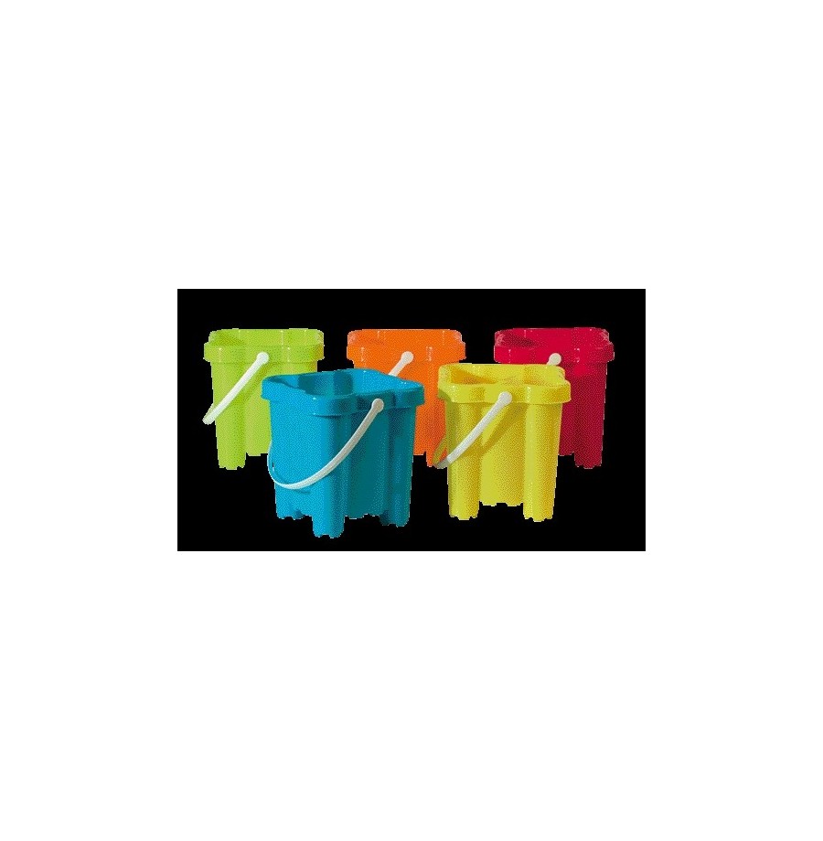 Seau de plage château-fort diam 20 cm - Plein air   pas cher