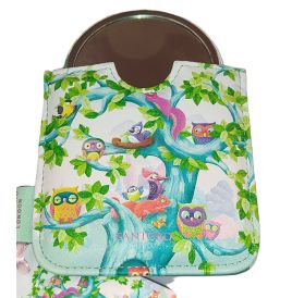Miroir de poche 7 cm avec étui
