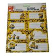 Planche de 16 étiquettes adhésives Les Minions