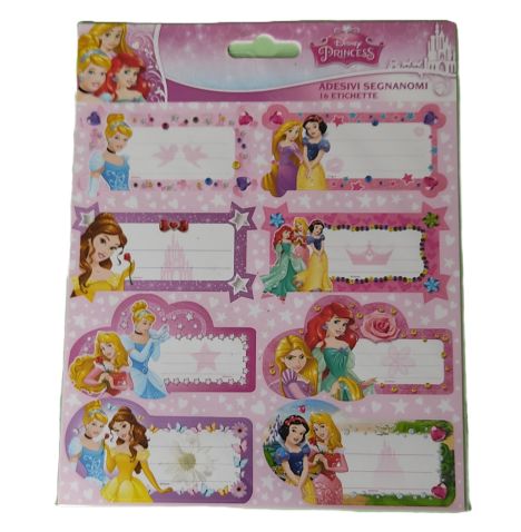 Planche de 16 étiquettes adhésives pour cahier