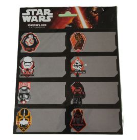 Planche de 16 étiquettes adhésives Star Wars