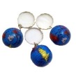 Porte clé globe métal  dfiam 2.5 cm