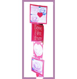 Banderole verticale Fête des mères 100 x 24.5 cm recto verso