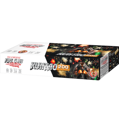 Feu d'artifice FIRE CLUB KUNTAO 200 TIRS