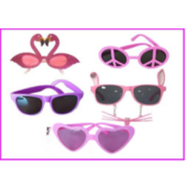 Lot de 15 Lunettes Roses Assorties – Accessoires Fête Girly