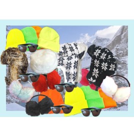 ❄️ Lot Grand Froid – Écharpe, bonnets, cache-oreilles, chapka, toques