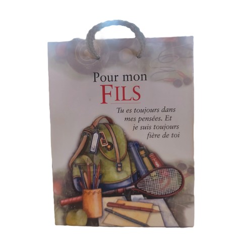 Sac Cadeau "pour mon fils"