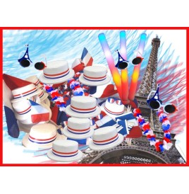 Kit festif France 🇫🇷 Accessoires tricolores – Ambiance 100 % bleus