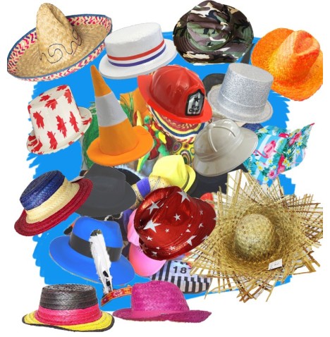 Lot de  chapeaux originaux : soirée tête de ouf garantie !