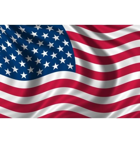 Drapeau USA 90 X 150 cm non gainé - Décoration  pas cher