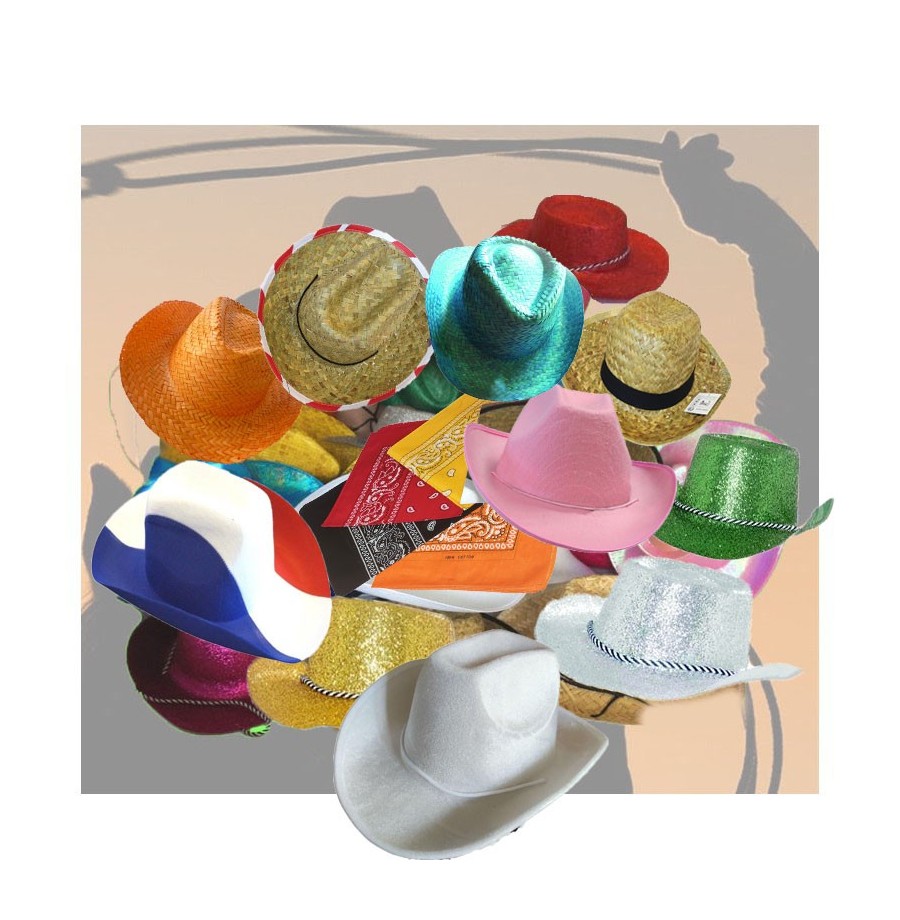 Lot COUNTRY 30 chapeaux assortis