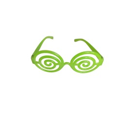 Lunettes Spirale Verte  – Accessoire Fluo pour Fête & Soirée