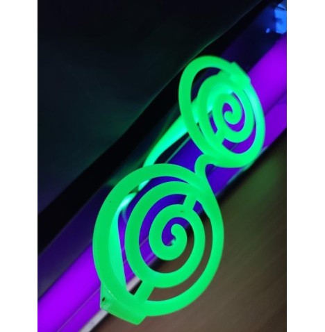 Lunette Spirale verte phospho