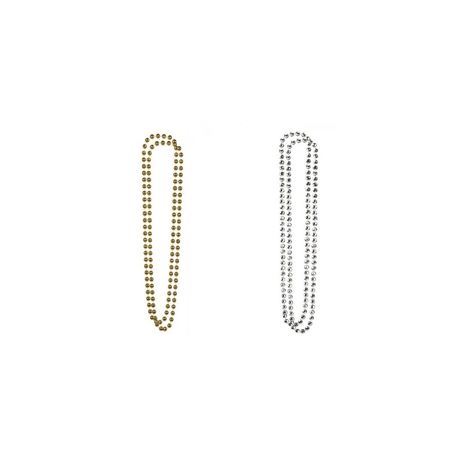 Lot 2 colliers perles   Accessoire disco & fête