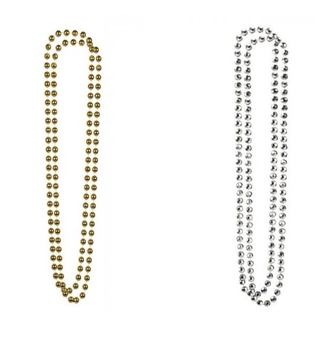 Lot 2 colliers perles   Accessoire disco & fête