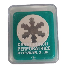 Perforateur à poussoir motif flocon de neige