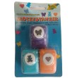 Set 3 mini perforatrices (Papillon Ourson Coeur)