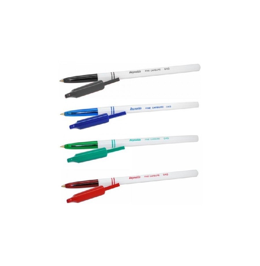 Stylo fine carbure Reynolds 045 le lot de 4