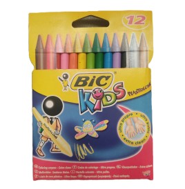 Etui 12 crayons de cire plasticdécors triangle Conté