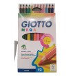Crayons de couleur Giotto Méga boite de 12