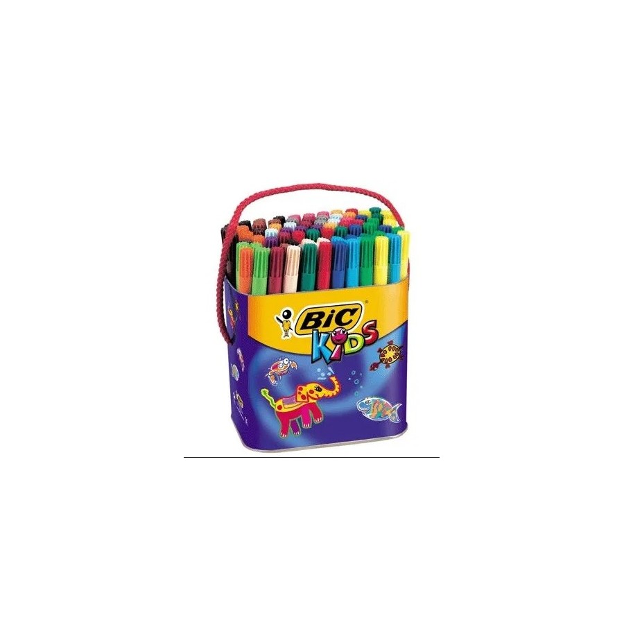 Pot 84 feutres Bic Kids pointe fine Pot 84 feutres Bic Kids pointe fine