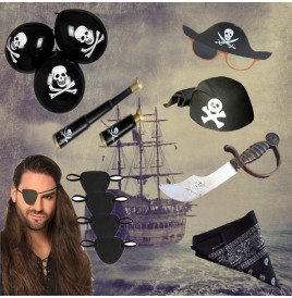 Lot Pirate Accessoires – Sabres, Cache-Œil, Ballons, Bandanas