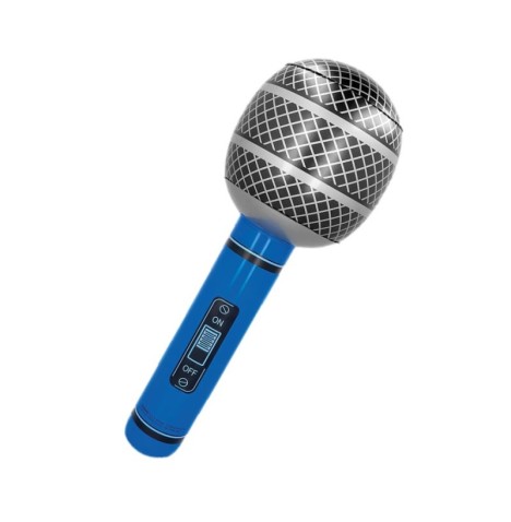 Microphone gonflable 75cm, accessoire fête et karaoké