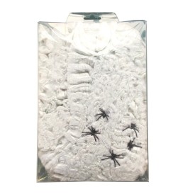Toile d’Araignée Blanche 1 kg – Ignifugée, couvre 250 m2