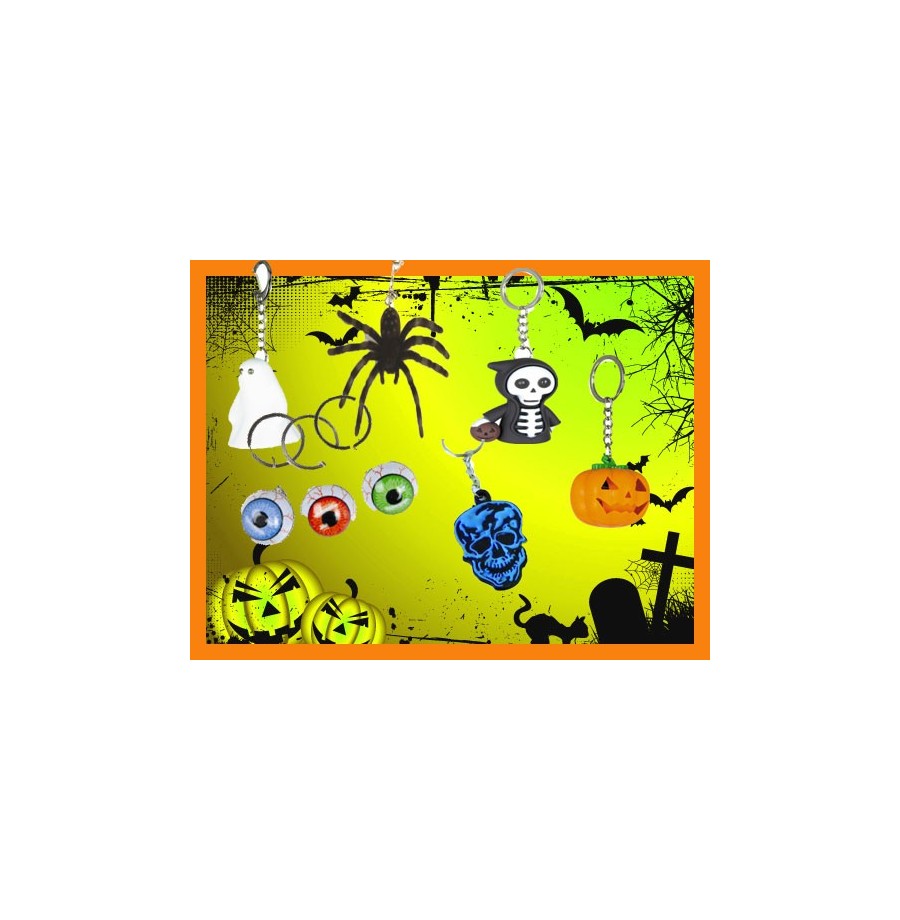 24 Porte-clés Halloween