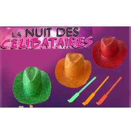 Lot 180 Articles Nuit des Célibataires – Chapeaux & Bracelets Colorés