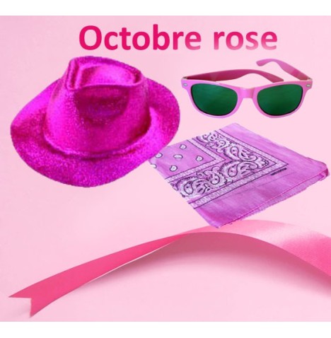 Lot Octobre Rose – Accessoires Solidaires Roses pour Événements