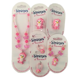 Parure bijoux sirène et princesse 6 pièces, 21 Modèles au choix