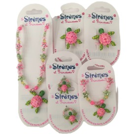 Parure bijoux sirène et princesse 6 pièces, 21 Modèles au choix