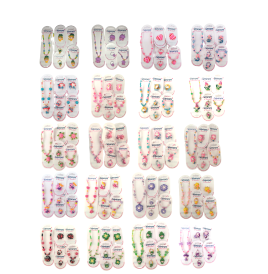 Parure bijoux sirène et princesse 6 pièces, 21 Modèles au choix