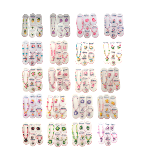 20 Parures bijoux Fantaisie, 20 Modèles assortis