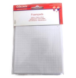 Carré adhésif 0.5 mm  en mousse  Epaisseur 2mm