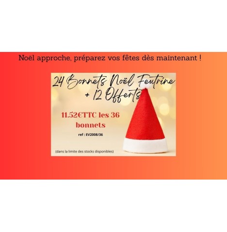 36 Bonnets de Noël en feutrine 🎅 Léger, festif et pas cher !